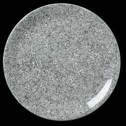 Steelite Ink Crackle Coupe Plate Black 30cm (12 Pack) - BK650BL