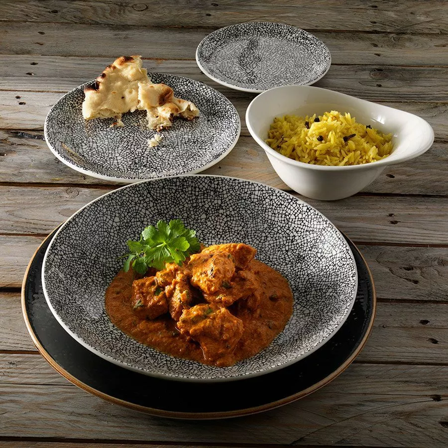 Steelite Ink Crackle Coupe Plate Black 30cm (12 Pack) - BK650BL 2 Steelite Ink Crackle Coupe Plate Black 30cm (12 Pack) - BK650BL - Image 2