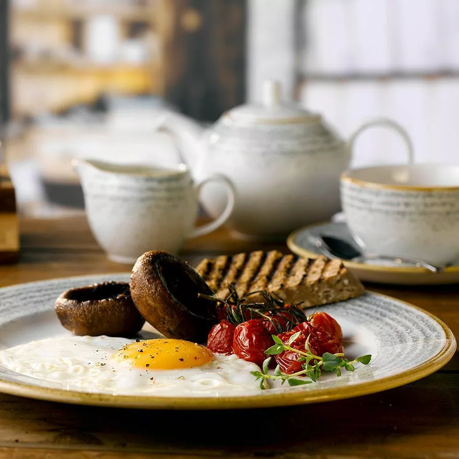 Churchill Stone Grey Rimmed Plate 8 Inch (12 Pack) - BJ385 2 Churchill Stone Grey Rimmed Plate 8 Inch (12 Pack) - BJ385 - Image 2