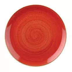 Churchill Stonecast Berry Red Coupe Plate 11 Inch (12 Pack) - BH653RE