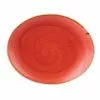 Churchill Stonecast Berry Red Oval Coupe Plate 7 Inch (12 Pack) - BH664RE