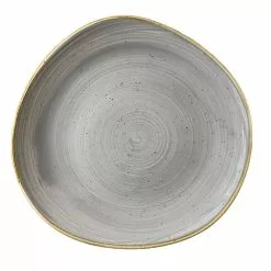 Churchill Stonecast Grey Organic Round Plate 11inch (12 Pack) - BI962