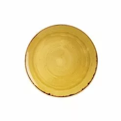 Churchill Stonecast Mustard Seed Couple Plate 16.5cm (12 Pack) - BH656MU