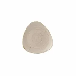 Churchill Stonecast Nutmeg Cream 7inch Triangle Plate (12 Pack) - BJ151
