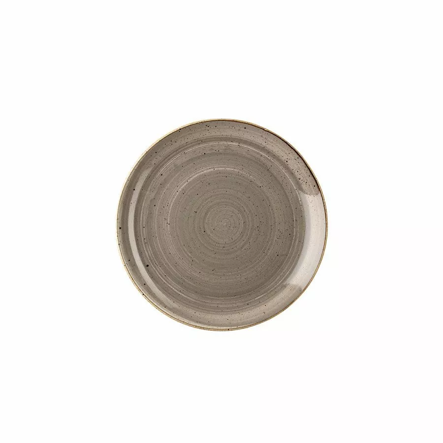 Churchill Stonecast Peppercorn Grey Coupe Plate 16.5cm (12 Pack) - BH656PG 1 Churchill Stonecast Peppercorn Grey Coupe Plate 16.5cm (12 Pack) - BH656PG
