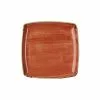 Churchill Stonecast Spiced Orange Deep Sq Plt 26.8cm (6 Pack) - BH663SO