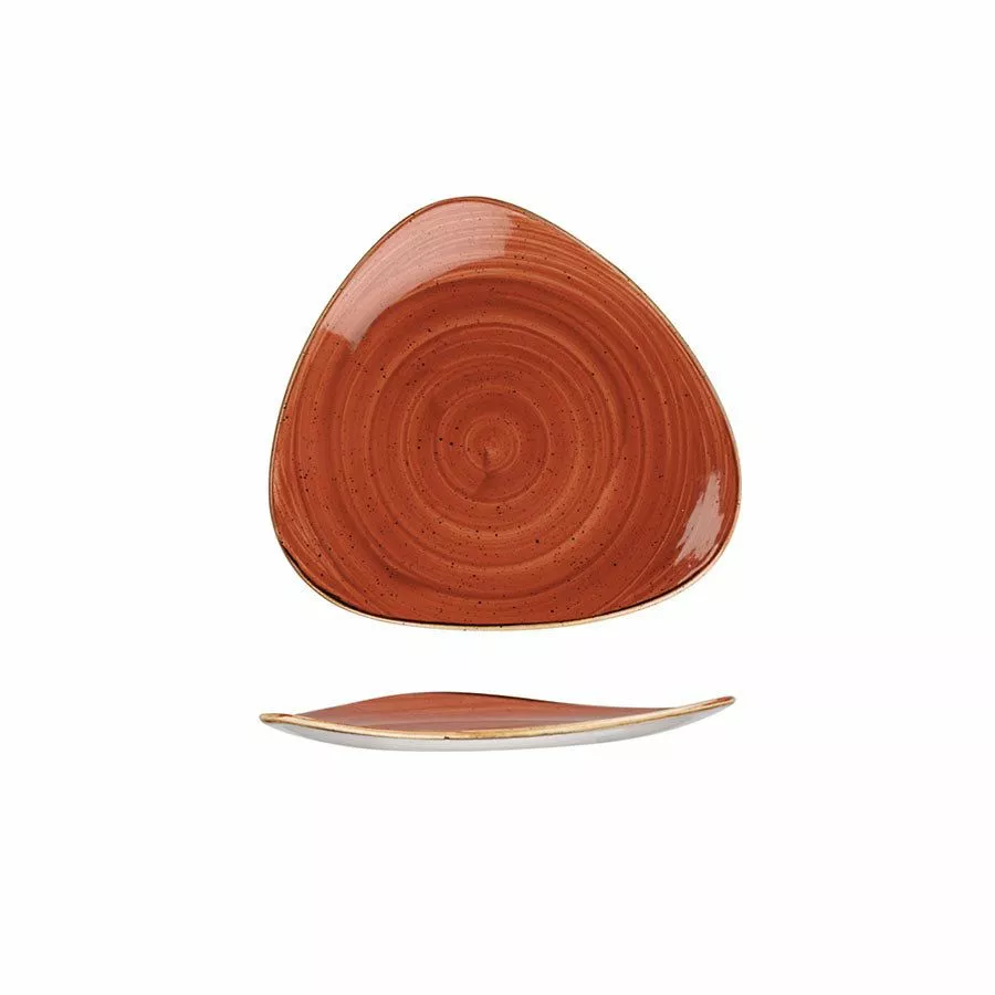 Churchill Stonecast Spiced Orange Triangle Plate 19.2cm (12 Pack) - BH660SO 1 Churchill Stonecast Spiced Orange Triangle Plate 19.2cm (12 Pack) - BH660SO