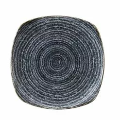 Churchill Studio Prints Charcoal Black Square Plate 10inch (12 Pack) - BI989