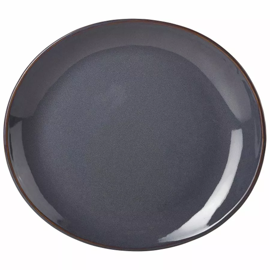 Genware Terra Stoneware RusticBlue Oval Plate 29.5 X 26cm (12 Pack) - BJ131 1 Genware Terra Stoneware RusticBlue Oval Plate 29.5 X 26cm (12 Pack) - BJ131