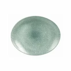 Churchill Topaz Blue Oval Coupe Plate (12 Pack) - BJ977