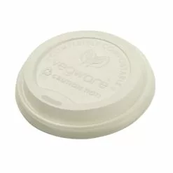 Vegware Compostable Coffee Cup Lids 340ml / 12oz And 455ml / 16oz (Pack Of 1000) - GH023