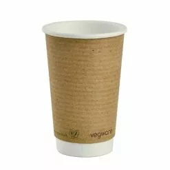 Vegware Compostable Hot Cups 455ml / 16oz (Pack Of 400) - GH022