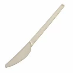 Vegware Lightweight Compostable CPLA Knives White (Pack Of 50) - HC606