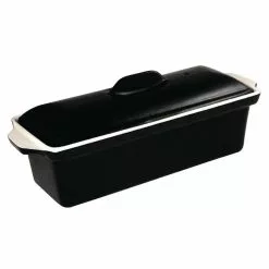 Vogue Black Cast Iron Pate Terrine Mould 1.7Ltr - U560