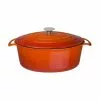 Vogue Orange Oval Casserole Dish 6Ltr - GH312