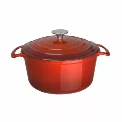 Vogue Red Round Casserole Dish 4Ltr - GH305