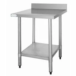 Vogue Stainless Steel Prep Table With Upstand 600mm - T379