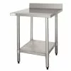 Vogue Stainless Steel Prep Table With Upstand 900mm - T380