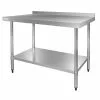 Vogue Stainless Steel Table With Upstand 900mm - GJ506