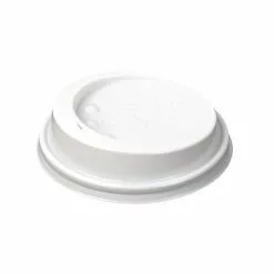 White Lid To Fit 225ml Huhtamaki Hot Cup (Pack Of 1000) - CL868