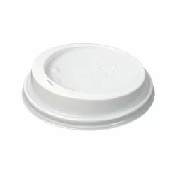 White Lid To Fit 340ml/455ml Huhtamaki Hot Cup (Pack Of 1000) - CL869